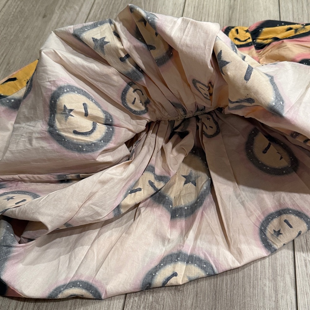 Molo Kids Caly Space Happy AOP Smiley Face Dress 4T - Picture 8 of 8